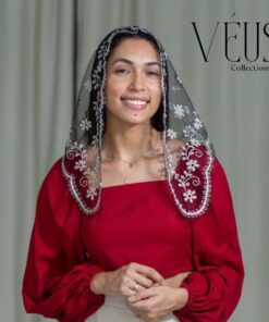 Véu Artesanal Bordado